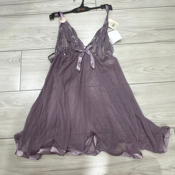 spree intimate Dresses & Skirts - NWT Spree Intimate Purple/Elderberry Lingerie dress with matching panty size sma
